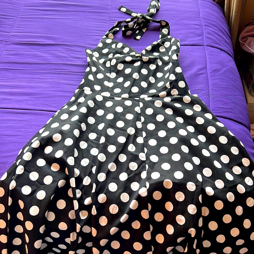 Lightweight size S cotton skater pinup style dress